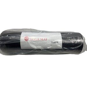 Feelfit Exercise Yoga Mat 6mm Thick Non-Slip Black C237